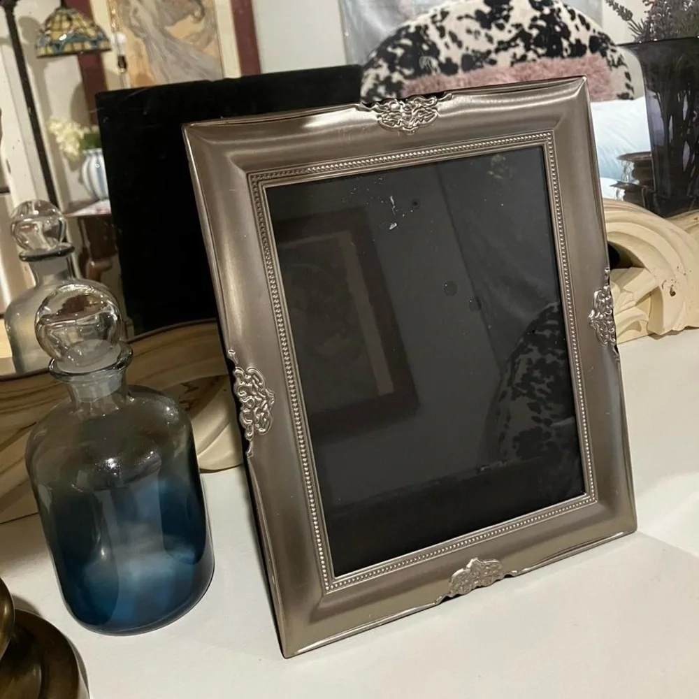 Vintage silver ornate frame 10” by 13”